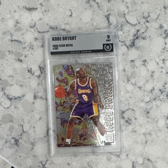 Kobe Bryant 1996 Fleer Metal Trading Card - Purple